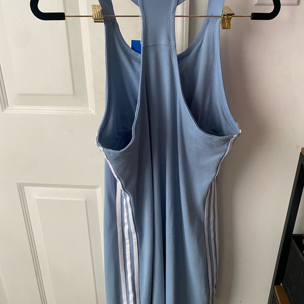 Large, Powder Blue, Adidas Racerback Dress - Picture 5 of 7